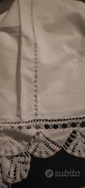 vintage lenzuolo cotone bianco