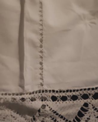 vintage lenzuolo cotone bianco