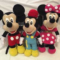 Minnie. topolino e tap all'uncinetto