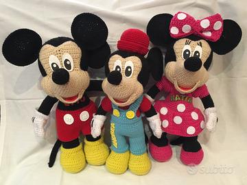 Minnie. topolino e tap all'uncinetto