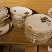 per corredo servizio piatti porcelana