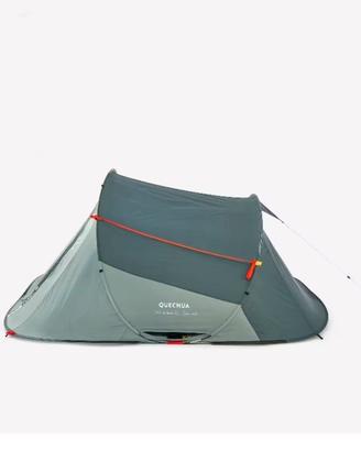 Tenda campeggio 2 SECONDS 3 persone verde