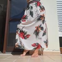 maxy gonna donna lunga vita alta taglia unica