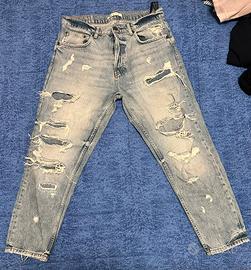 Jeans strappato invernale