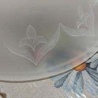 Lampadario in vetro opaco