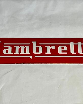 Insegna latta Smaltata stile Vintage Lambretta