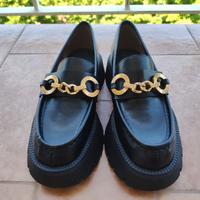scarpe donna mocassino con tacco zara