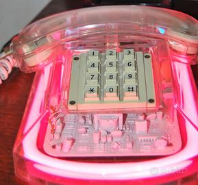 Telefono Cicena Roxanne trasparente neon vintage