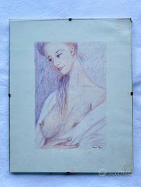 Quadro Donna disegno a matita