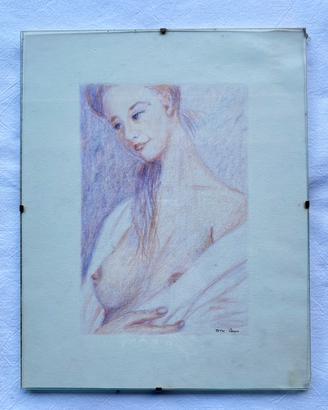 Quadro Donna disegno a matita
