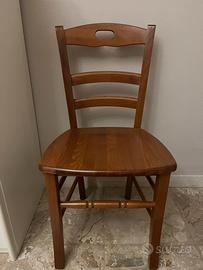 Sedie cucina/ soggiorno legno pz 6 (sei)