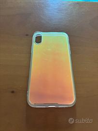 Cover Iphone XR iridescente trasparente
