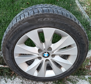 Cerchi Lega 225 50 R17 BMW e gomme inv. 80%