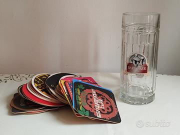 Boccale da birra + sottobicchieri