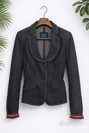 Trussardi Jeans giacca donna taglia 44 denim stret