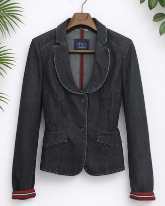 Trussardi Jeans giacca donna taglia 44 denim stret