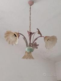Lampadario camera da letto neoclassico 3 lampadine