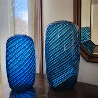 Vasi Canne Ritorte Venini Murano 1985 (in coppia)