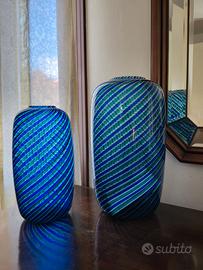 Vasi Canne Ritorte Venini Murano 1985 (in coppia)
