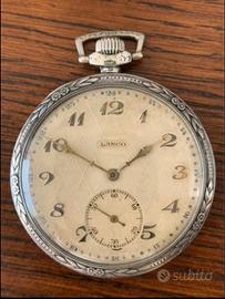 Orologio taschino Lanco anni 20 fondello argento