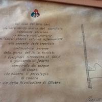 Pergamena rinnovo giuramento al Duce