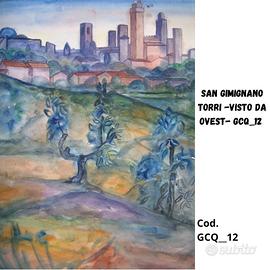 SAN GIMIGNANO TORRI -visto da Ovest- GCQ_12