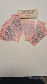 totocalcio schedine a ricalco anni'50