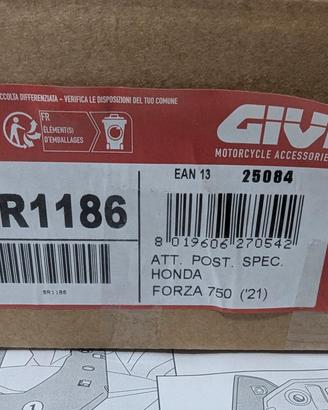 Piastra Givi Monokey Trekker Honda XADV 750-FORZA 