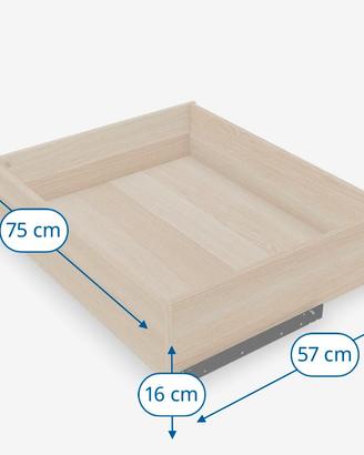 Cassetto ikea estraibile per armadio ( 75x58 cm)