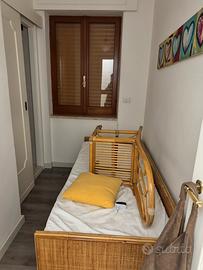 Divano letto in rattan