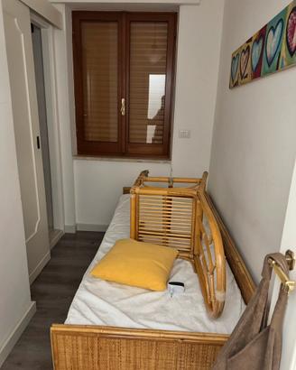 Divano letto in rattan