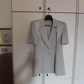 vestito completo grigio perla