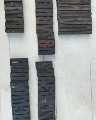 47 Caratteri Litografici in Legno