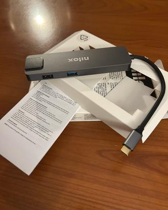 Nilox NXDSUSBC08 Hub USB-C