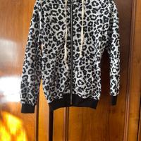 Maglia con zip e cappuccio, Made Italy, taglia S