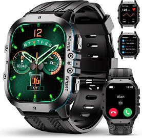 OUKITEL Smartwatch Uomo,1.96" HD Orologio
