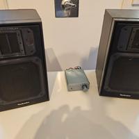 Casse vintage technics con amplificatore 