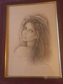 quadro Tarantino vintage volto di donna 