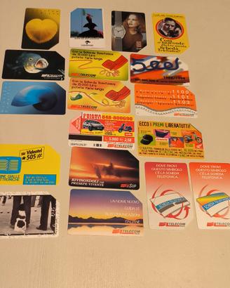  18 schede telefoniche 