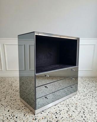 Cassettiera specchiata design