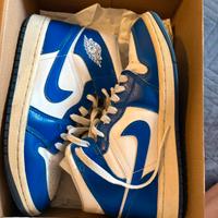 air jordan 1 mid blu