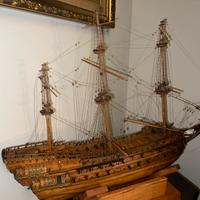 Grande modello navale galeone del XVII secolo