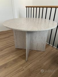 Tavolo KRONDAL Ø110 cm color travertino