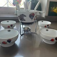 🍫 Set fonduta al cioccolato in ceramica –