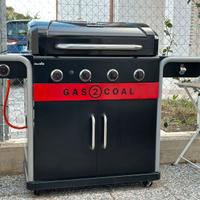 Barbecue Char-Broil Gas2Coal 440 Hybrid Grill