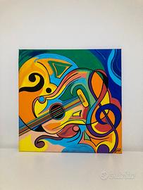 Quadro chitarra musica