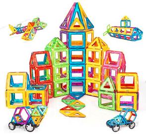 Costruzioni Magnetiche Bambini 120 Pezzi, 3 - 8