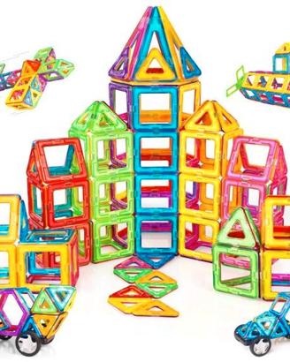 Costruzioni Magnetiche Bambini 120 Pezzi, 3 - 8