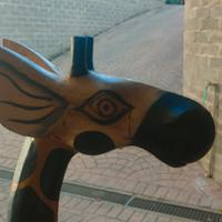 Giraffa il legno porta DVD 