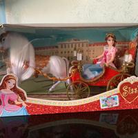Bambola Principessa Sissi con Carrozza